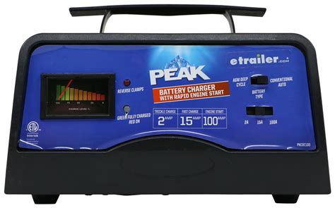 Peak Performance Linear Battery Charger W 100 Amp Engine Start 15 Amps Peak Performance