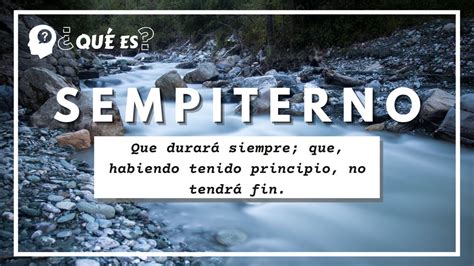 O Que Significa Sempiterno - Qué significa sempiterno