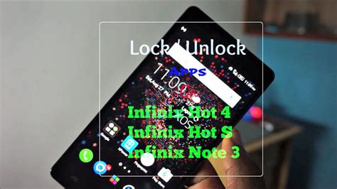 Infinix Note Hot S Or Hot How To Lock Unlock Apps Using Fingerprint Scanner Youtube