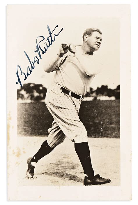 Lot SPORTS RUTH BABE Photograph Signed Full Length Portrait