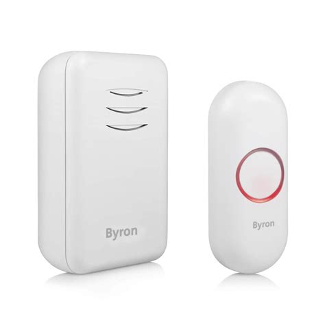 Byron M Portable Wireless Doorbell Set Homebase