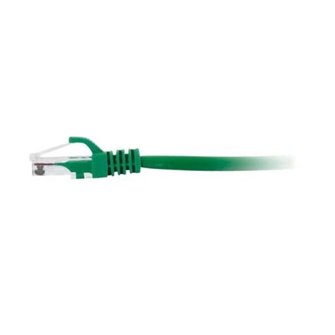 C2G (Legrand) 2FT Cat6 Snagless Unshielded (UTP) Pure Bare Copper Patch Cable 550MHz — Green (Single) (CG-C6-C6-UTP-2FT-GN-1PK)