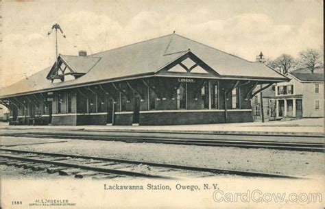 Lackawanna Station Owego, NY Postcard