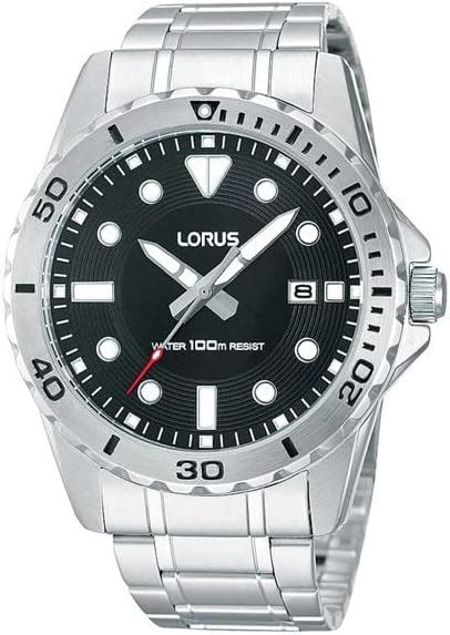 Lorus Gents Stainless Steel Watch With Date Window M Water