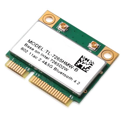 Dual Band Mini Pci E Wifi Card Wireless Ac Mbps Ac Bluetooth