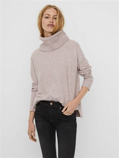 VERO MODA COWLNECK STRICKPULLOVER Rollkragenpullover Modestil Pullover