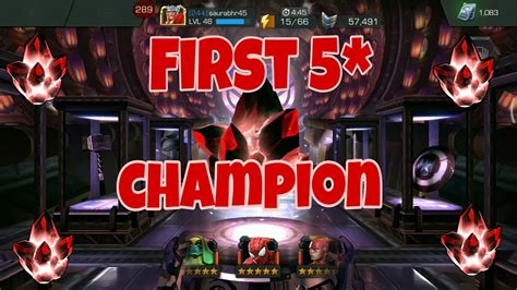 Mcoc My First 5 Star Champion Marvel Content Of Champions Youtube