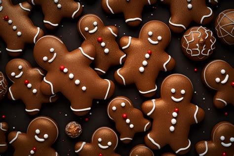 Christmas Gingerbread Man Background Graphic By Forhadx Creative Fabrica