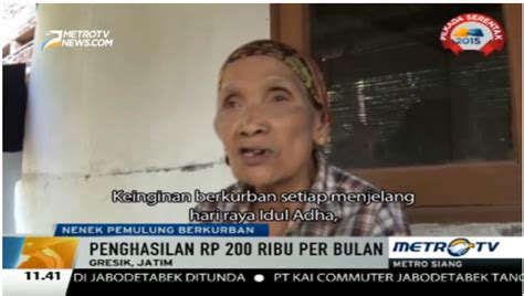 Indonesiainlove On Twitter Nenek Pemulung Berkurban Tahun Menabung