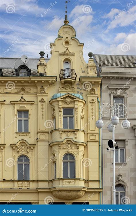 Ban Jelacic Square Central Square Of The City It Is Surrounded By Art