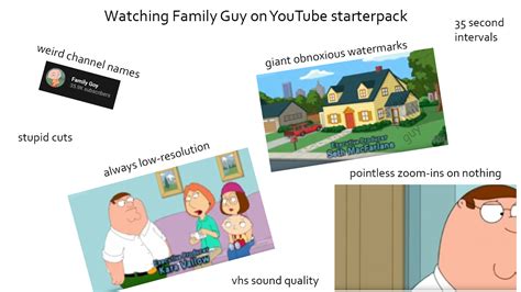 Watching Family Guy on YouTube starterpack : r/starterpacks