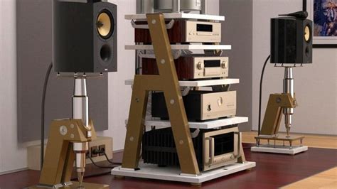 Stereo Racks And Stands Foter Hifi Audio Audio Room Speaker Stands