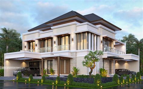 Desain Rumah Style Mediterania Tropis Urutan Lebar Lahan Tertinggi