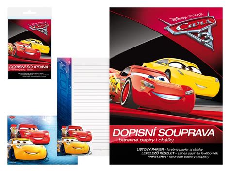 Dopisn Pap R Barevn Lux Disney Cars Mfp Paper S R O