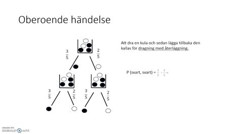 5 4 Beroende och oberoende händelser YouTube