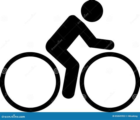 Cycling Pictogram Stock Vector Illustration Of Logo