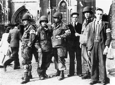 Dutch Resistance With 101st Airborne Division In Eindhoven September