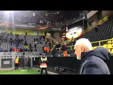 Europa League Il Presidente Percassi Commosso Sotto La Curva Dell