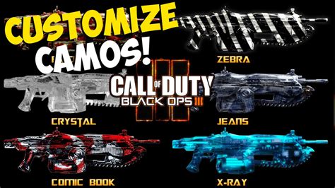 Black Ops 3 New Custom Camo Option Bo3 Multiplayer Features Black Ops 3 Multiplayer Info