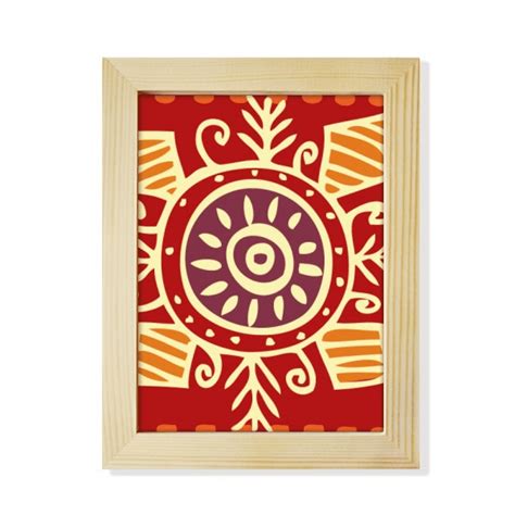 Red Eyes Mexico Totems Ancient Civilization Desktop Adorn Photo Frame