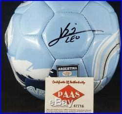 Leo Messi Signed Autographed Argentina Ball | Signed Soccer Ball