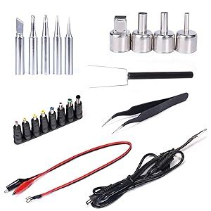 YIHUA D A II In Hot Air Rework Soldering Iron Station And DC Power Supply V A F C