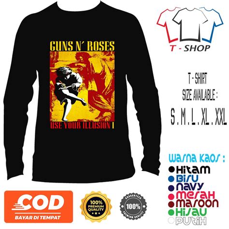 Jual Kaos Lengan Panjang Gnr Guns N Roses Use Your Illusion I Kaos