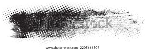 Glitch Distorted Brush Stroke Noise Destroyed Stock Vector Royalty