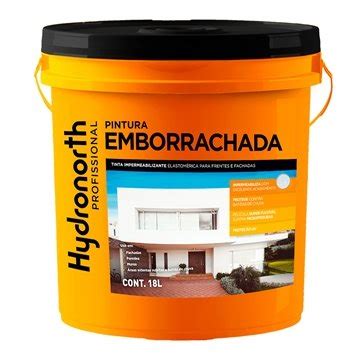 Pintura Emborrachada Hydronorth Impermeabilizante Branco Balde Litros