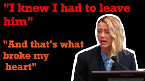 Amber Heard Cries Recounting First Time Johnny Depp Hit Her Youtube