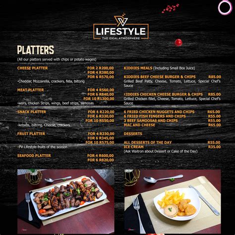 Our Menu Pv Lifestyle