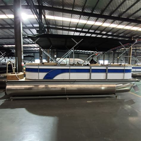 Allhouse 21 FT Aluminium Pontoon Boat Hull Luxury Aluminum Pontoon Boat