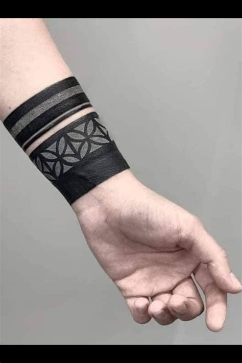 New Hand Tattoo Idea For Men Wrist Tattoos For Guys Forearm Band