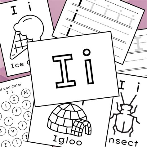 Letter I Worksheets, Alphabet Worksheets, Preschool Worksheets