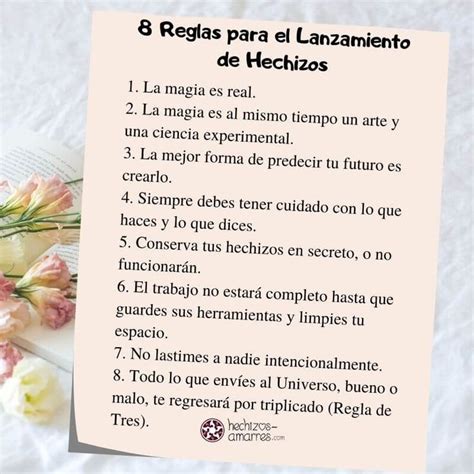 8 Reglas Para Lanzamiento De Hechizos Hechizos De Belleza Hechizos