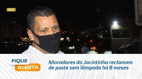 Moradores do Jacintinho reclamam de poste sem lâmpada há 8 meses YouTube