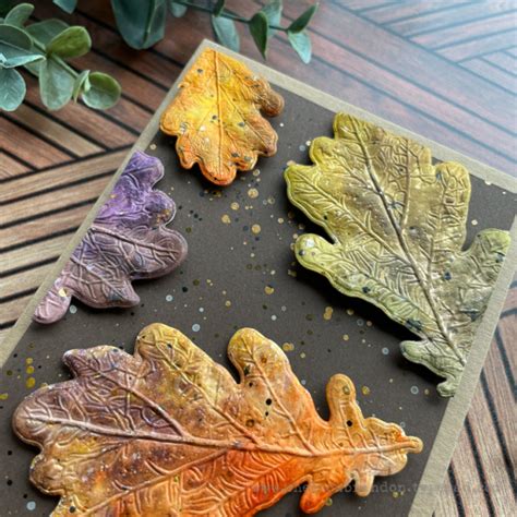 Tim Holtz Sizzix Oak Leaf Impresslits Create With Cheiron