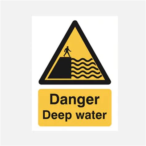 Danger Deep Water Sign - D&H Direct