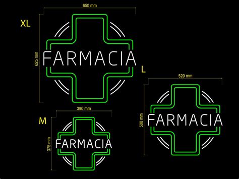 Neon Led Farmacia Personalizado Tienda Vinilos PUBLIPAUL