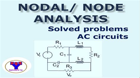 Nodal Analysis Solved Problems Ac Analysis Node Analysis By