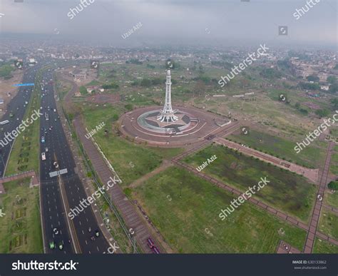 Aerial View Minar E Pakistan After Stock Photo 630133862 | Shutterstock