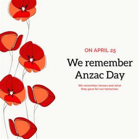 Anzac Day Template Postermywall