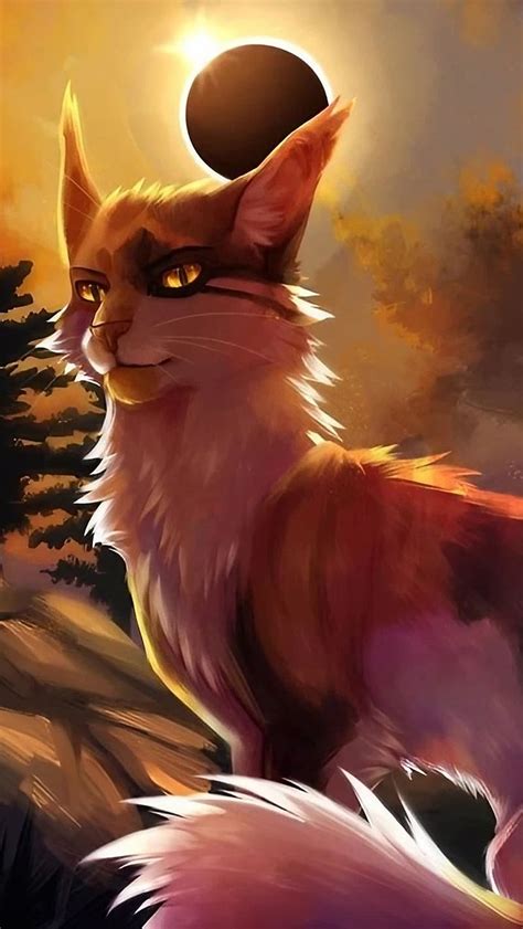 Warrior Cats Painting Art Novel Series Feral Cat HD Phone Wallpaper