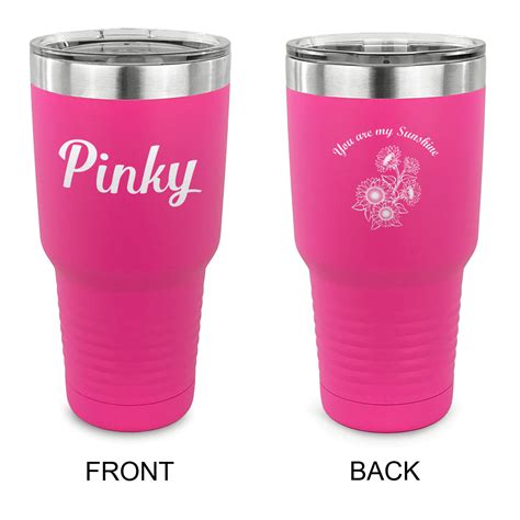 Custom 30 oz Stainless Steel Tumblers - Pink - Single-Sided | Design ...