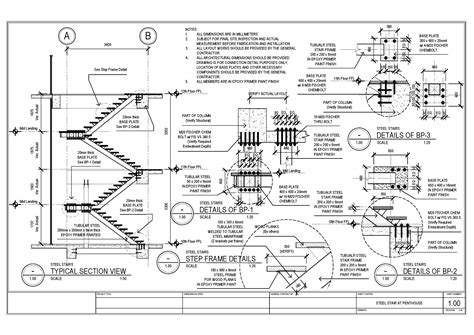 Steel Stair Detail Drawing