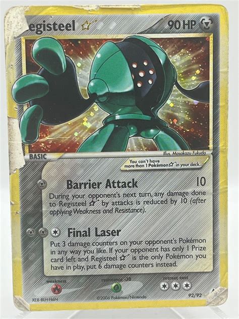 Registeel Gold Star Legend Maker Holo Secret Rare Pok Mon Tcg