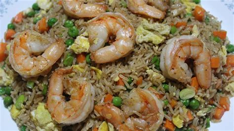 Shrimp Fried Brown Rice Basmati All In One Meal Youtube