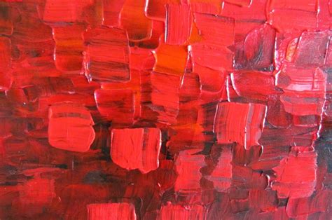 Abstract Modern Red Black Painting PASSION Palette by LUIZAVIZOLI