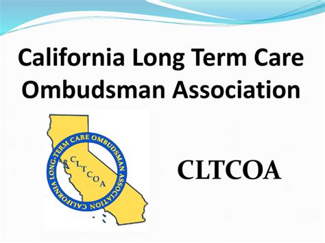 California Long Term Care Ombudsman Association