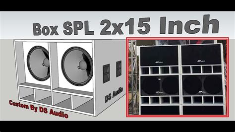 Skema Box Speaker Spl Audio Custom 15 Inch Design Box Speaker 15